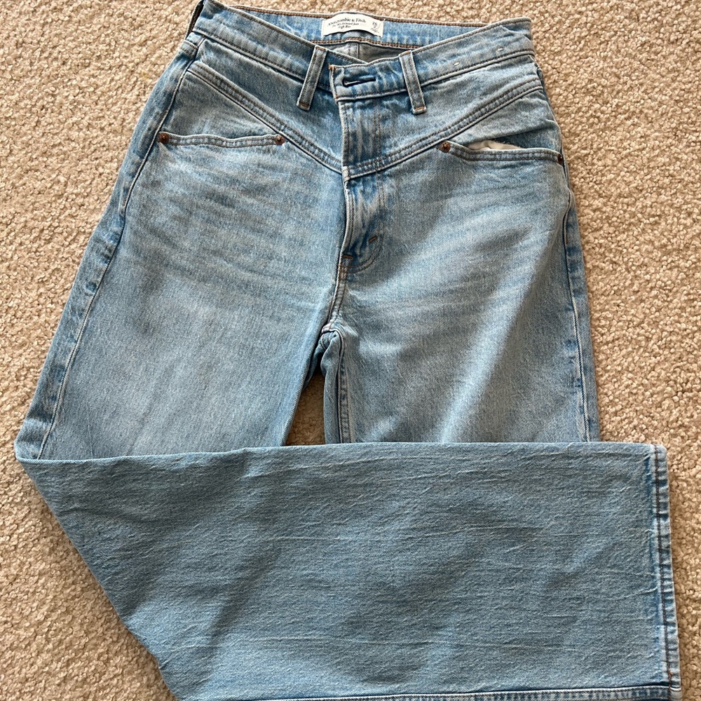 Abercrombie & Fitch Light Blue High Rise Jeans